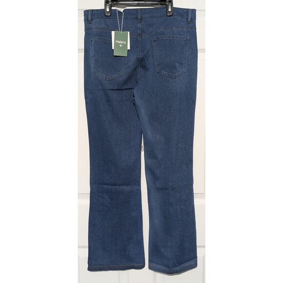 Halara Bootcut Jeans Womens Large Petite Blue Flex Denim Stretch Pockets Casual - Picture 8 of 11